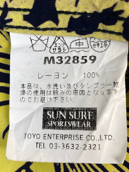 【中古品】【メンズ】 SUNSURF サンサーフ RAYON ALOHA SHIRT レーヨンアロハシャツ M32859 半袖シャツ 145-260813-ta-15-min サイズ：L 16-16 1/2 カラー：イエロー/ブラック 万代Net店