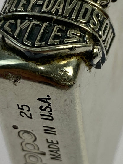 【中古品】【メンズ/レディース】 ZIPPO ジッポ HARLEY-DAVIDSON USA製 25年1月製造 ハーレーダビッドソン オイルライター アメリカ製 206-260809-em-32-min カラー：シルバー 万代Net店