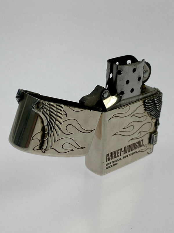 【中古品】【メンズ/レディース】 ZIPPO ジッポ HARLEY-DAVIDSON USA製 25年1月製造 ハーレーダビッドソン オイルライター アメリカ製 206-260809-em-32-min カラー：シルバー 万代Net店