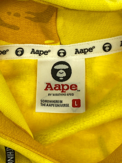 【中古品】【メンズ】 A BATHING APE アベイシングエイプ CAMO HOODIE カモ フーディ メンズ トップス 迷彩 パーカー フード付き スウェット 142-260817-em-23-min サイズ：L カラー：イエロー系 万代Net店