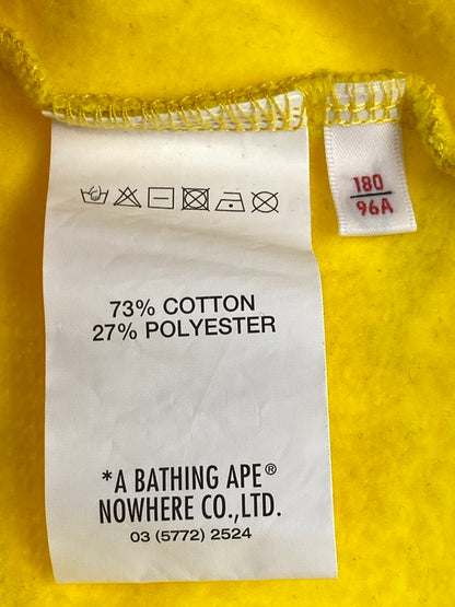 【中古品】【メンズ】 A BATHING APE アベイシングエイプ CAMO HOODIE カモ フーディ メンズ トップス 迷彩 パーカー フード付き スウェット 142-260817-em-23-min サイズ：L カラー：イエロー系 万代Net店