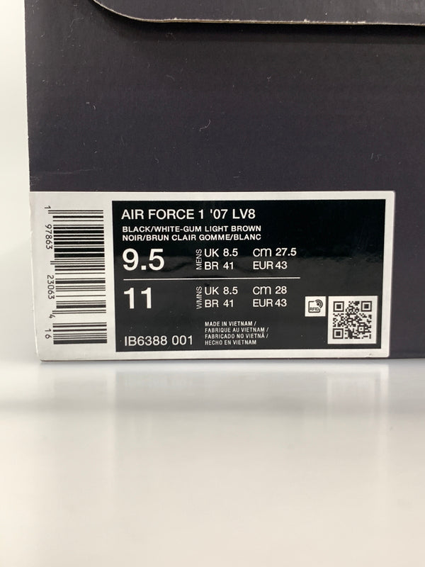 【中古品】【メンズ】 NIKE ナイキ AIR FORCE 1 '07 LV8 IB6388-001 エア フォース 1 07 LV8 スニーカー 靴 160-260804-yn-32-min サイズ：27.5cm US9.5 カラー：BLACK/WHITE-GUM LIGHT BROWN 万代Net店