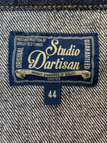 【中古品】【メンズ】 STUDIO D’ARTISAN ステュディオダルチザン DENIM WESTERN SHIRT D5571 デニム ウエスタンシャツ 長袖シャツ トップス 145-260804-yn-37-min サイズ：44 カラー：インディゴ 万代Net店
