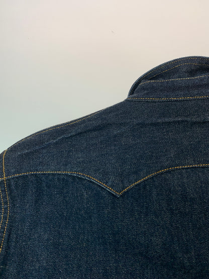 【中古品】【メンズ】 STUDIO D’ARTISAN ステュディオダルチザン DENIM WESTERN SHIRT D5571 デニム ウエスタンシャツ 長袖シャツ トップス 145-260804-yn-37-min サイズ：44 カラー：インディゴ 万代Net店