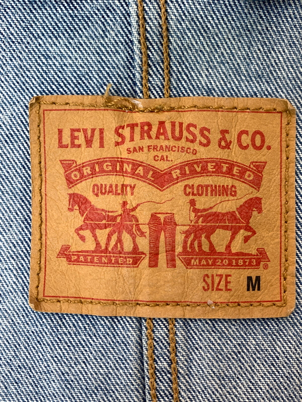 【中古品】【メンズ】 LEVI'S リーバイス DENIM COVERALL A0744-0000 デニム カバーオール 上着 アウター ワークジャケット 147-260804-hu-51-min サイズ：M カラー：ブルーインディゴ 万代Net店