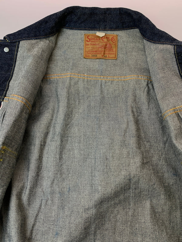 【中古品】【メンズ】 SUGAR CANE シュガーケーン 14.25OZ. DENIM JACKET 1953 MODEL SC11953 デニムジャケット アウター 145-260804-yn-38-min サイズ：42 カラー：インディゴ 万代Net店