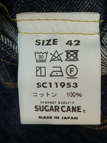【中古品】【メンズ】 SUGAR CANE シュガーケーン 14.25OZ. DENIM JACKET 1953 MODEL SC11953 デニムジャケット アウター 145-260804-yn-38-min サイズ：42 カラー：インディゴ 万代Net店