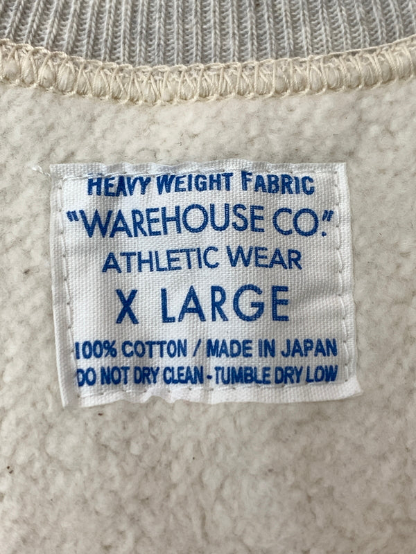 【中古品】【メンズ】 WAREHOUSE ウエアハウス REVERSE SWEAT スウェット トレーナー 145-260804-hu-39-min サイズ：XL カラー：ライトグレー 万代Net店