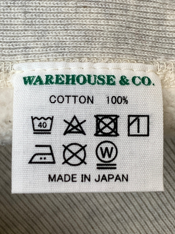 【中古品】【メンズ】 WAREHOUSE ウエアハウス REVERSE SWEAT スウェット トレーナー 145-260804-hu-39-min サイズ：XL カラー：ライトグレー 万代Net店