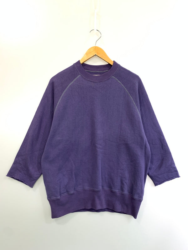 【中古品】【メンズ】 TOY’S MCCOY トイズマッコイ 7分袖スウェット シャツ 長袖 トレーナー ロングスリーブ 145-260804-hu-48-min サイズ：42 カラー：パープル 万代Net店