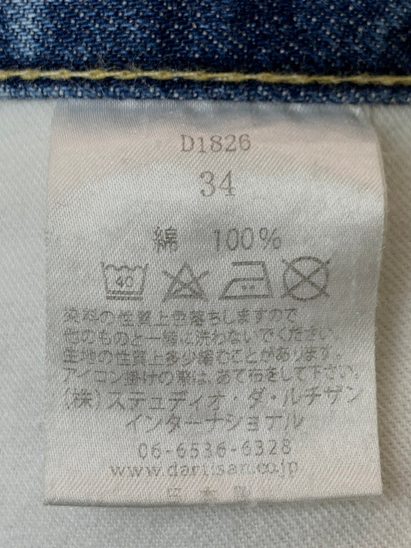 【中古品】【メンズ】 STUDIO D'ARTISAN ステュディオ ダ ルチザン IVY WASH JEANS D1826 デニムパンツ ボトムス ジーンズ ジーパン 156-260804-hu-43-min サイズ：34 カラー：ブルーインディゴ 万代Net店