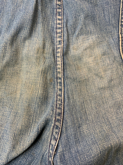 【現状渡し品】【メンズ】 WRANGLER ラングラー 60-70's DENIM ALL-IN-ONE 60-70年代 デニム オールインワン つなぎ 157-260804-yn-36-min サイズ：46 REGULAR カラー：インディゴ 万代Net店