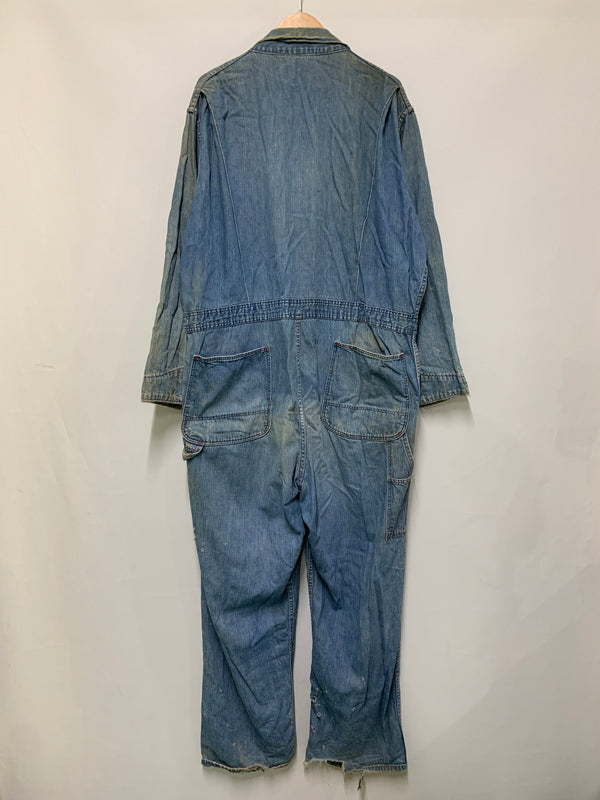 【現状渡し品】【メンズ】 WRANGLER ラングラー 60-70's DENIM ALL-IN-ONE 60-70年代 デニム オールインワン つなぎ 157-260804-yn-36-min サイズ：46 REGULAR カラー：インディゴ 万代Net店