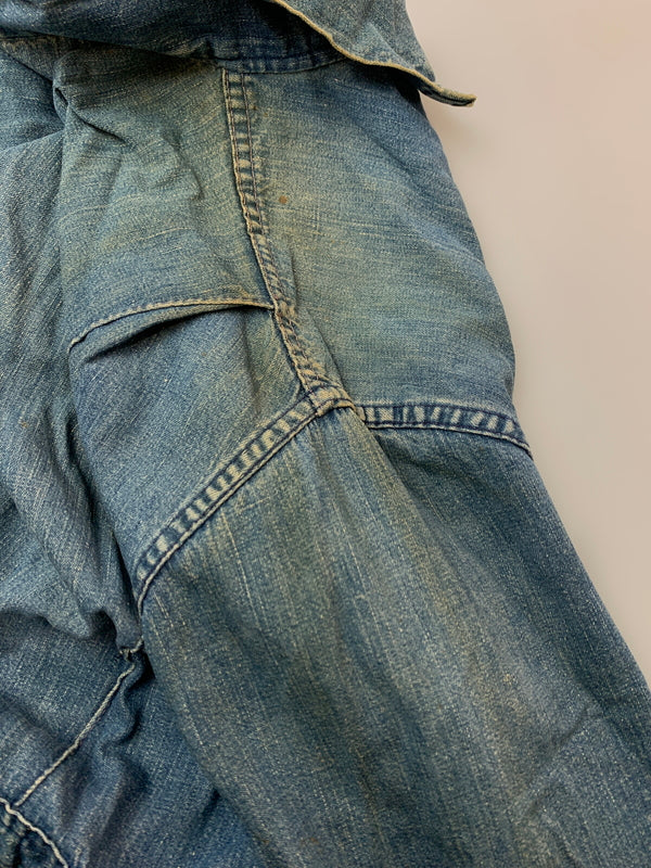 【現状渡し品】【メンズ】 WRANGLER ラングラー 60-70's DENIM ALL-IN-ONE 60-70年代 デニム オールインワン つなぎ 157-260804-yn-36-min サイズ：46 REGULAR カラー：インディゴ 万代Net店