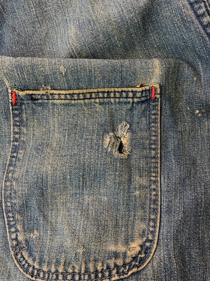 【現状渡し品】【メンズ】 WRANGLER ラングラー 60-70's DENIM ALL-IN-ONE 60-70年代 デニム オールインワン つなぎ 157-260804-yn-36-min サイズ：46 REGULAR カラー：インディゴ 万代Net店