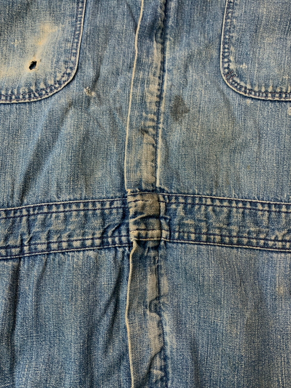 【現状渡し品】【メンズ】 WRANGLER ラングラー 60-70's DENIM ALL-IN-ONE 60-70年代 デニム オールインワン つなぎ 157-260804-yn-36-min サイズ：46 REGULAR カラー：インディゴ 万代Net店