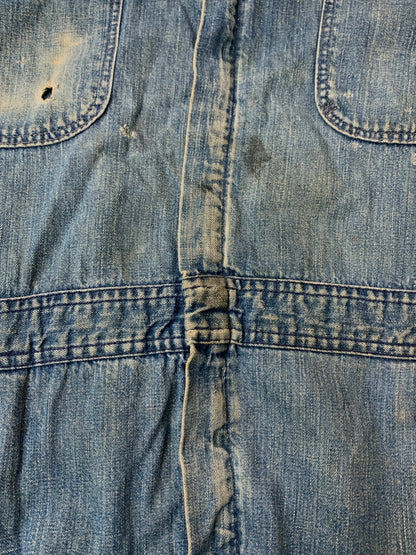 【現状渡し品】【メンズ】 WRANGLER ラングラー 60-70's DENIM ALL-IN-ONE 60-70年代 デニム オールインワン つなぎ 157-260804-yn-36-min サイズ：46 REGULAR カラー：インディゴ 万代Net店