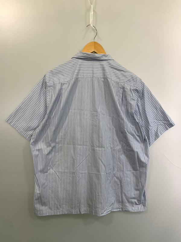 【中古品】【メンズ】 COMME DES GARCONS コムデギャルソンオム OPEN COLLAR S S SHIRT オープン カラーシャツ HB-020500 半袖 ショートスリーブ 140-260804-hu-49-min カラー：ブルー系 万代Net店