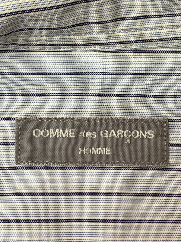 【中古品】【メンズ】 COMME DES GARCONS コムデギャルソンオム OPEN COLLAR S S SHIRT オープン カラーシャツ HB-020500 半袖 ショートスリーブ 140-260804-hu-49-min カラー：ブルー系 万代Net店