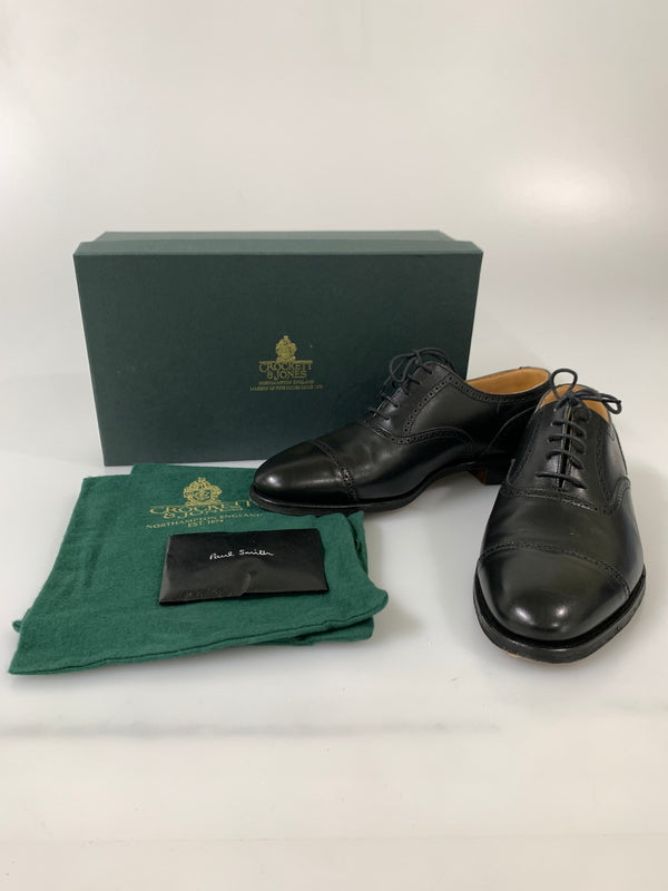 【中古品】【メンズ】 CROCKETT&JONES クロケットアンドジョーンズ PAUL SMITH DRESS SHOES 6115 341 ポールスミス ドレスシューズ 靴 164-260804-yn-29-min サイズ：７E カラー：ブラック 万代Net店