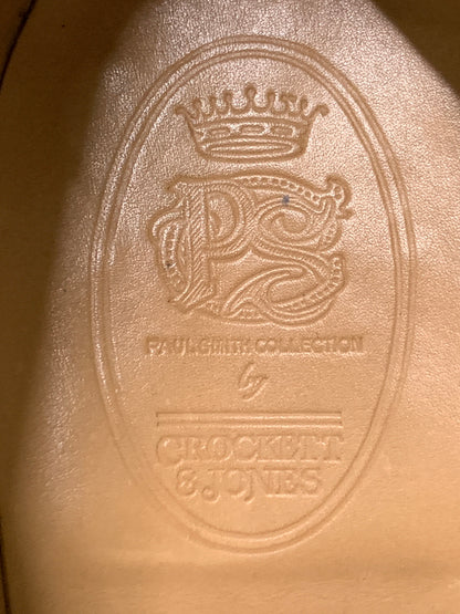 【中古品】【メンズ】 CROCKETT&JONES クロケットアンドジョーンズ PAUL SMITH DRESS SHOES 6115 341 ポールスミス ドレスシューズ 靴 164-260804-yn-29-min サイズ：７E カラー：ブラック 万代Net店