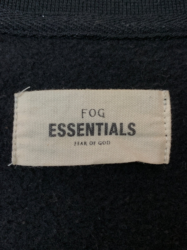 【中古品】【メンズ】 FOG ESSENTIALS エフオージー エッセンシャルズ LOGO SWEATSHIRT ロゴ スウェット シャツ 長袖 ロングスリーブ トレーナー 142-260804-hu-61-min サイズ：L カラー：ブラック 万代Net店