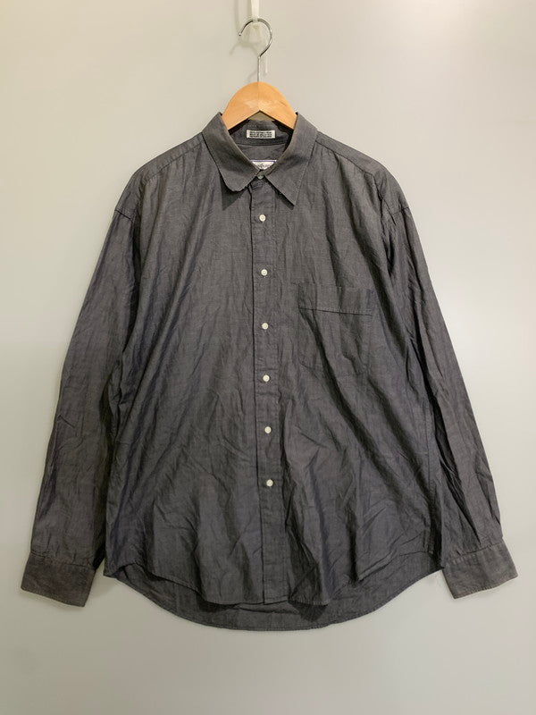 【現状渡し品】【メンズ】 YVES SAINT LAURENT イヴ・サンローラン L/S SHIRT ロングスリーブ シャツ メンズ トップス 長袖シャツ 141-260809-em-55-min サイズ：16 1/2 カラー：グレー 万代Net店