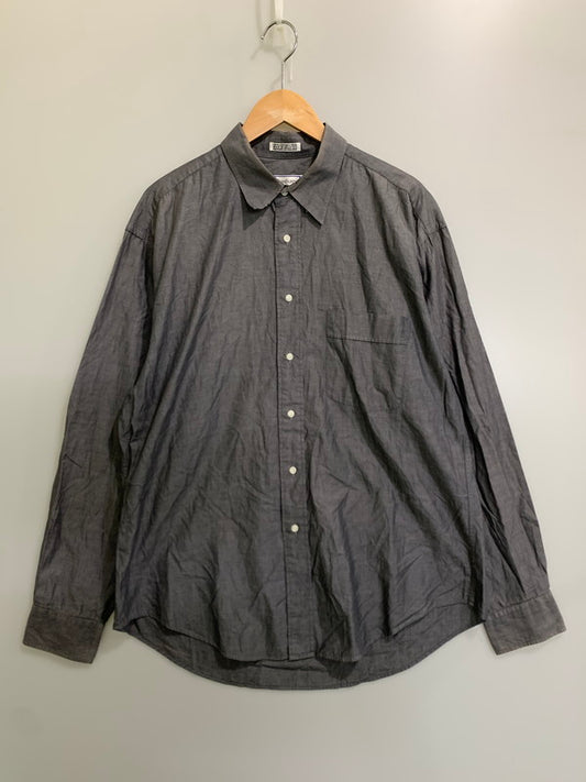 【現状渡し品】【メンズ】 YVES SAINT LAURENT イヴ・サンローラン L/S SHIRT ロングスリーブ シャツ メンズ トップス 長袖シャツ 141-260809-em-55-min サイズ：16 1/2 カラー：グレー 万代Net店