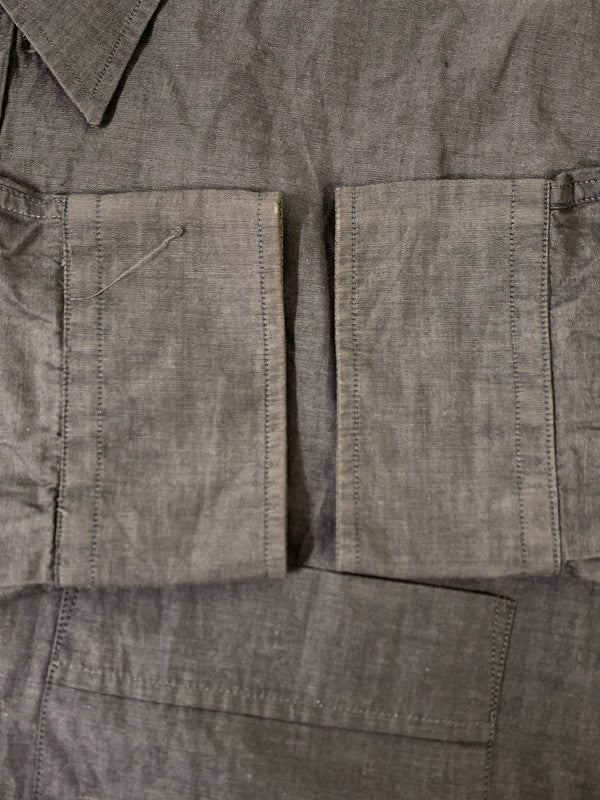 【現状渡し品】【メンズ】 YVES SAINT LAURENT イヴ・サンローラン L/S SHIRT ロングスリーブ シャツ メンズ トップス 長袖シャツ 141-260809-em-55-min サイズ：16 1/2 カラー：グレー 万代Net店
