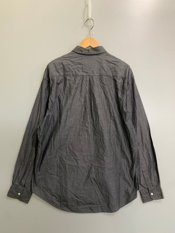 【現状渡し品】【メンズ】 YVES SAINT LAURENT イヴ・サンローラン L/S SHIRT ロングスリーブ シャツ メンズ トップス 長袖シャツ 141-260809-em-55-min サイズ：16 1/2 カラー：グレー 万代Net店