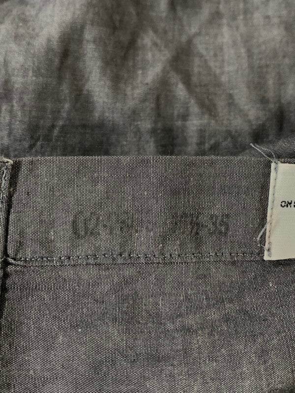 【現状渡し品】【メンズ】 YVES SAINT LAURENT イヴ・サンローラン L/S SHIRT ロングスリーブ シャツ メンズ トップス 長袖シャツ 141-260809-em-55-min サイズ：16 1/2 カラー：グレー 万代Net店