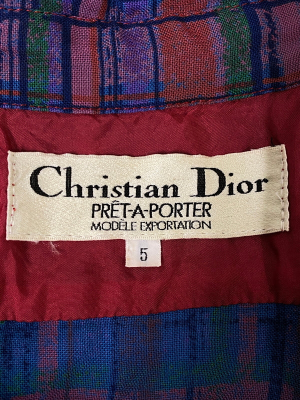 【中古品】【レディース】 CHRISTIAN DIOR クリスチャンディオール PRET-A-PORTER ONE-PIECE プレタポルテ ワンピース 170-260807-jt-15-min サイズ：5 カラー：チェック 総柄 万代Net店