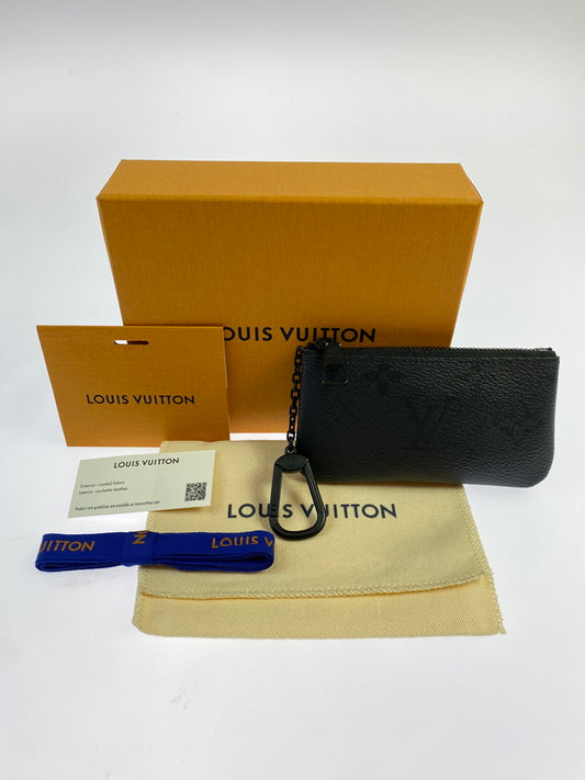 【中古品】【メンズ/レディース】 LOUIS VUITTON ルイ・ヴィトン M26776 モノグラムミッドナイト ポシェット･クレ 179-260805-zi-29-min カラー：ブラック/モノグラム 万代Net店