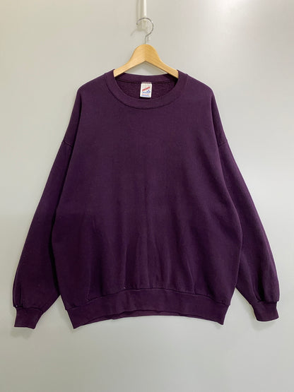 【中古品】【メンズ】 JERZEES ジャージーズ 90年代 PURPLE SWEATSHIRT パープル スウェット トップス 146-260807-jt-17-min サイズ：2X カラー：パープル 万代Net店