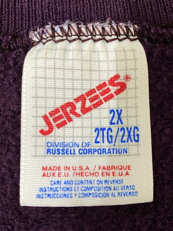 【中古品】【メンズ】 JERZEES ジャージーズ 90年代 PURPLE SWEATSHIRT パープル スウェット トップス 146-260807-jt-17-min サイズ：2X カラー：パープル 万代Net店