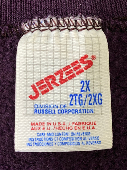 【中古品】【メンズ】 JERZEES ジャージーズ 90年代 PURPLE SWEATSHIRT パープル スウェット トップス 146-260807-jt-17-min サイズ：2X カラー：パープル 万代Net店
