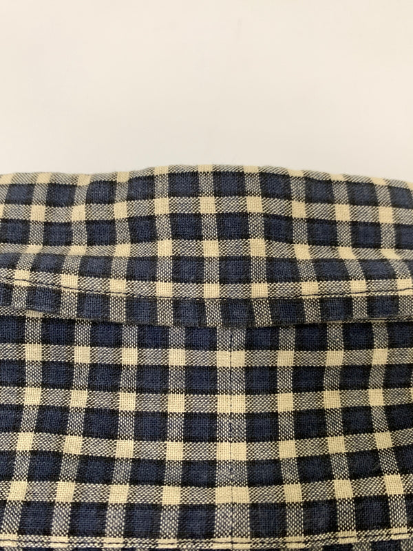 【中古品】【メンズ】 RALPH LAUREN ラルフローレン 90S LS BD CHECK SHIRT 90年代 チェックシャツ 長袖 ロングスリーブ 146-260812-hu-23-min サイズ：L カラー：ネイビー/ベージュ（チェック） 万代Net店
