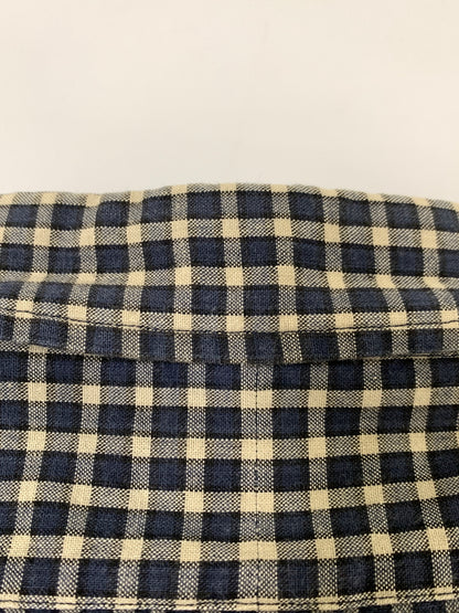 【中古品】【メンズ】 RALPH LAUREN ラルフローレン 90S LS BD CHECK SHIRT 90年代 チェックシャツ 長袖 ロングスリーブ 146-260812-hu-23-min サイズ：L カラー：ネイビー/ベージュ（チェック） 万代Net店