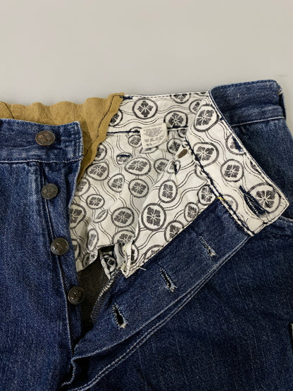 【中古品】【メンズ】 EVISU エヴィス YAMANE ヤマネ シンチバッグ デニム ショーツ デニムパンツ ボトムス 156-260807-jt-18-min サイズ：33 × 36 カラー：インディゴ 万代Net店