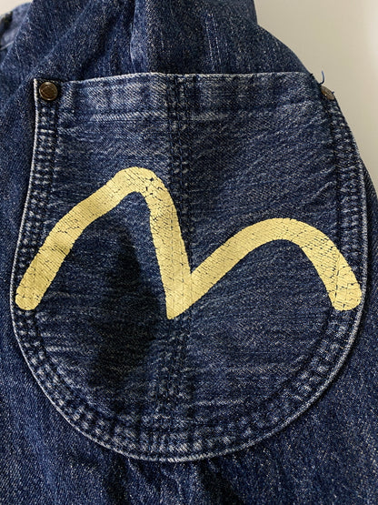【中古品】【メンズ】 EVISU エヴィス YAMANE ヤマネ シンチバッグ デニム ショーツ デニムパンツ ボトムス 156-260807-jt-18-min サイズ：33 × 36 カラー：インディゴ 万代Net店