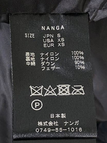 【中古品】【メンズ】 NANGA ナンガ フェザー ダウンジャケット アウター 144-260807-jt-11-min サイズ：S カラー：ブラック 万代Net店