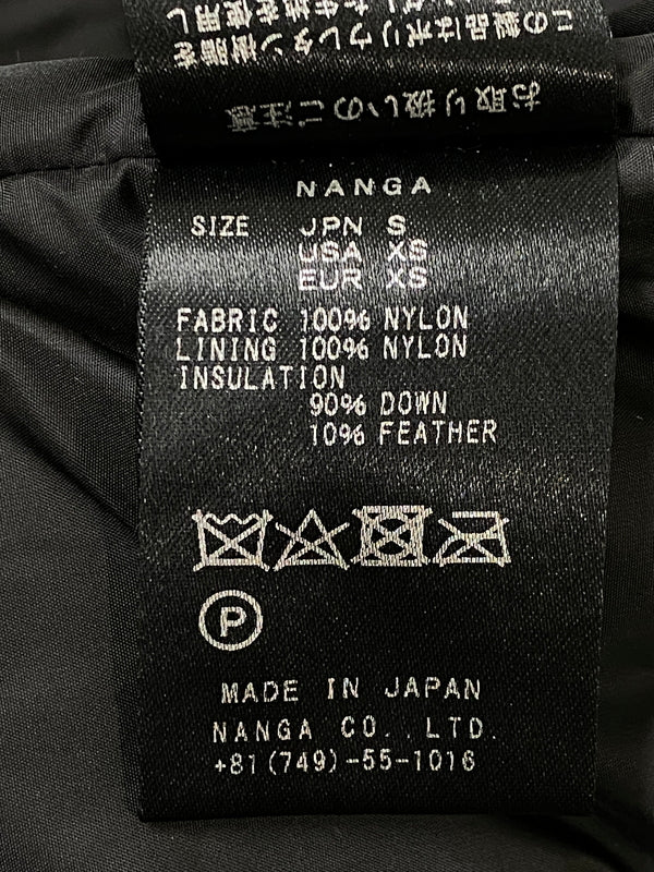 【中古品】【メンズ】 NANGA ナンガ フェザー ダウンジャケット アウター 144-260807-jt-11-min サイズ：S カラー：ブラック 万代Net店