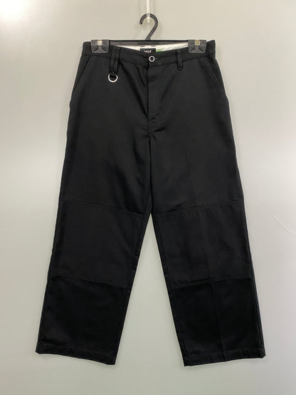 【中古品】【メンズ】 HUF×DICKIES ハフ ディッキーズ ダブルニーワークパンツ ボトムス 153-260811-hu-33-min サイズ：30 カラー：ブラック 万代Net店