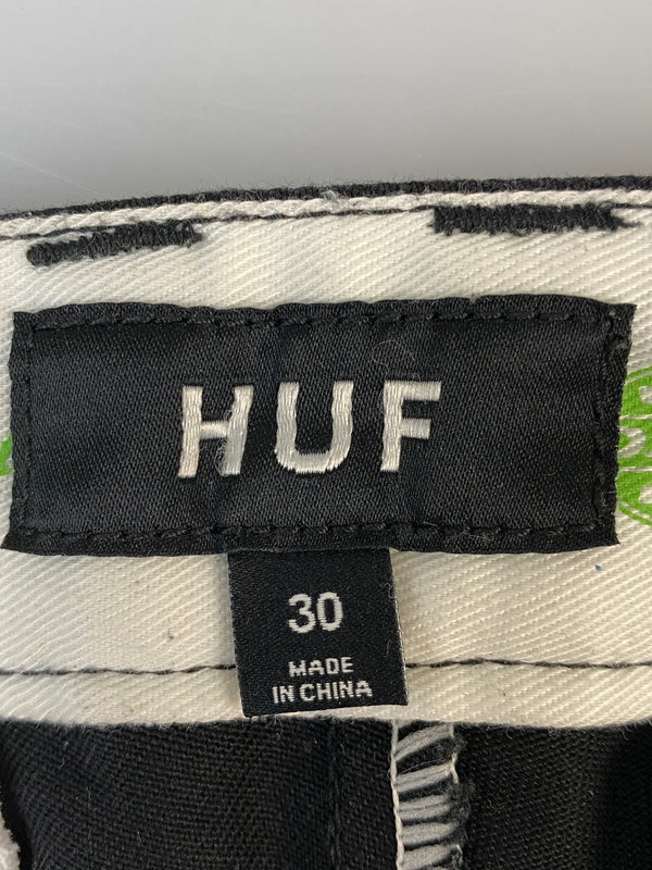 【中古品】【メンズ】 HUF×DICKIES ハフ ディッキーズ ダブルニーワークパンツ ボトムス 153-260811-hu-33-min サイズ：30 カラー：ブラック 万代Net店