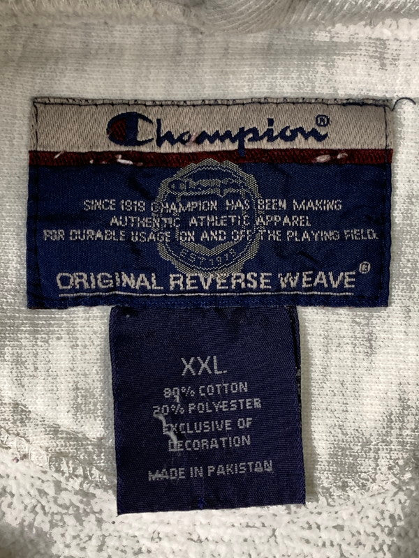 【中古品】【メンズ】 CHAMPION チャンピオン 00'S COLLEGE HOODIE 00年代 カレッジ フーディ メンズ トップス バーカー長袖 146-260809-em-52-min サイズ：XXL カラー：ライトグレー 万代Net店