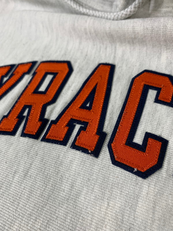【中古品】【メンズ】 CHAMPION チャンピオン 00'S COLLEGE HOODIE 00年代 カレッジ フーディ メンズ トップス バーカー長袖 146-260809-em-52-min サイズ：XXL カラー：ライトグレー 万代Net店