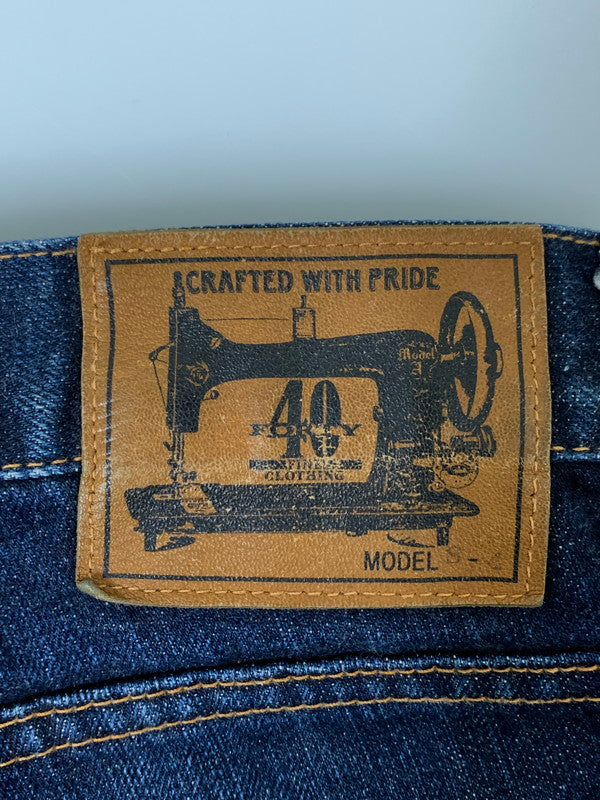 【中古品】【メンズ】 FORTY FINE CLOTHING フォーティ ファイン クロージング DENIM PANTS デニム パンツ ボトムス ジーパン 156-260811-hu-30-min サイズ：４ カラー：インディゴ 万代Net店
