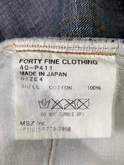 【中古品】【メンズ】 FORTY FINE CLOTHING フォーティ ファイン クロージング DENIM PANTS デニム パンツ ボトムス ジーパン 156-260811-hu-30-min サイズ：４ カラー：インディゴ 万代Net店