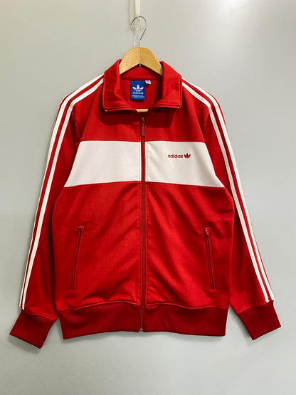 【中古品】【メンズ】 ADIDAS アディダス TRACK JACKET ジャージ トラック ジャケット トップス 148-260807-jt-14-min サイズ：XXL カラー：レッド 万代Net店