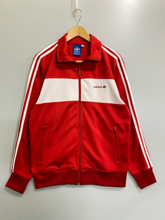【中古品】【メンズ】 ADIDAS アディダス TRACK JACKET ジャージ トラック ジャケット トップス 148-260807-jt-14-min サイズ：XXL カラー：レッド 万代Net店